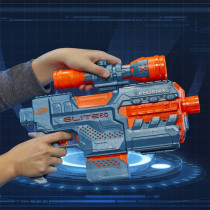 Nerf Elite 2.0 Phoenix Cs 6 Motorized Blaster, 12 Official Nerf Darts, 6 Dart Clip, Scope, Tactical Rails, Barrel And Stock Attachment Points