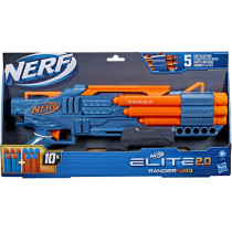 Nerf Elite 2.0 Ranger Pd 5 Blaster, 5 Barrel Blasting, 10 Nerf Elite Darts, Easy To Use, Dart Storage, Pump Action, Customizing Capabilities, Multi Color