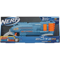 Nerf Elite 2.0 Warden Db 8 Blaster, 16 Official Nerf Darts, Blast 2 Darts At Once, Tactical Rail For Customizing Capability, Slam Fire, Multicolour, E9959, 6.67 X 50.8 X 21.59 Cm