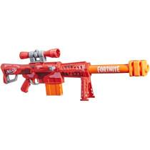 Nerf Fortnite Heavy Sr Blaster, Longest Nerf Fortnite Blaster Ever, Removable Scope, Bolt Action, 6 Official Nerf Mega Darts, 6 Dart Clip