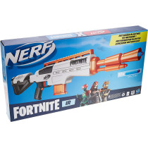 Nerf Fortnite Ir Motorized Blaster    Dart Blasting Fortnite Blaster Replica    6 Dart Removable Clip, 12 Official Nerf Elite Darts