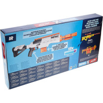 Nerf Fortnite Ir Motorized Blaster    Dart Blasting Fortnite Blaster Replica    6 Dart Removable Clip, 12 Official Nerf Elite Darts