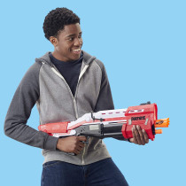 Nerf Fortnite Ts Blaster    Pump Action Dart Blaster, 8 Official Nerf Mega Fortnite Darts, Dart Storage Stock    For Youth, Teens, Adults