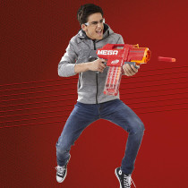 Nerf Mega Motostryke Motorized 10 Dart Blaster    Includes 10 Official Nerf Mega Darts And 10 Dart Clip    For Kids, Teens, Adults