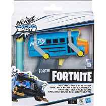 Nerf Microshots Fortnite Micro Battle Bus    Mini Dart Firing Blaster And 2 Official Nerf Elite Darts    For Youth, Teens, Adults