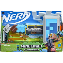 Nerf Minecraft Stormlander Dart Blasting Hammer, Fires 3 Darts, Includes 3 Official Elite Darts, Pull Back Priming Handle