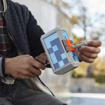 Nerf Minecraft Stormlander Dart Blasting Hammer, Fires 3 Darts, Includes 3 Official Elite Darts, Pull Back Priming Handle