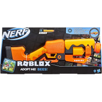 Nerf Roblox Adopt Me: Bees Lever Action Blaster, 8 Nerf Elite Darts, Code To Unlock In Game Virtual Item