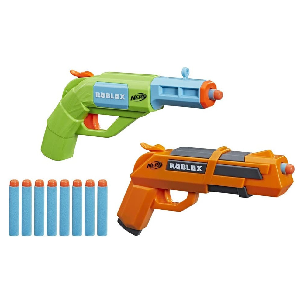 Nerf Roblox Jailbreak: Armory, Includes 2 Hammer Action Blasters, 10 Nerf Elite Darts, Code To Unlock In Game Virtual Item