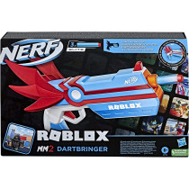 Nerf Roblox Mm2: Dartbringer Dart Blaster, Includes Code To Unlock Exclusive Virtual Item, Internal 3 Dart Clip, 3 Nerf Elite Darts