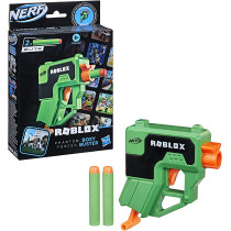Nerf Roblox Phantom Forces: Boxy Buster Dart Blaster, Pull Down Priming Handle, 2 Nerf Elite Darts, Code To Unlock In Game Virtual Item