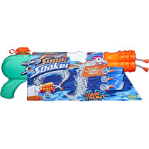 Nerf Super Soaker Hydro Frenzy Water Blaster, Wild 3 In 1 Soaking Fun, Adjustable Nozzle, 2 Water Launching Tubes, For Kids Teens Adults