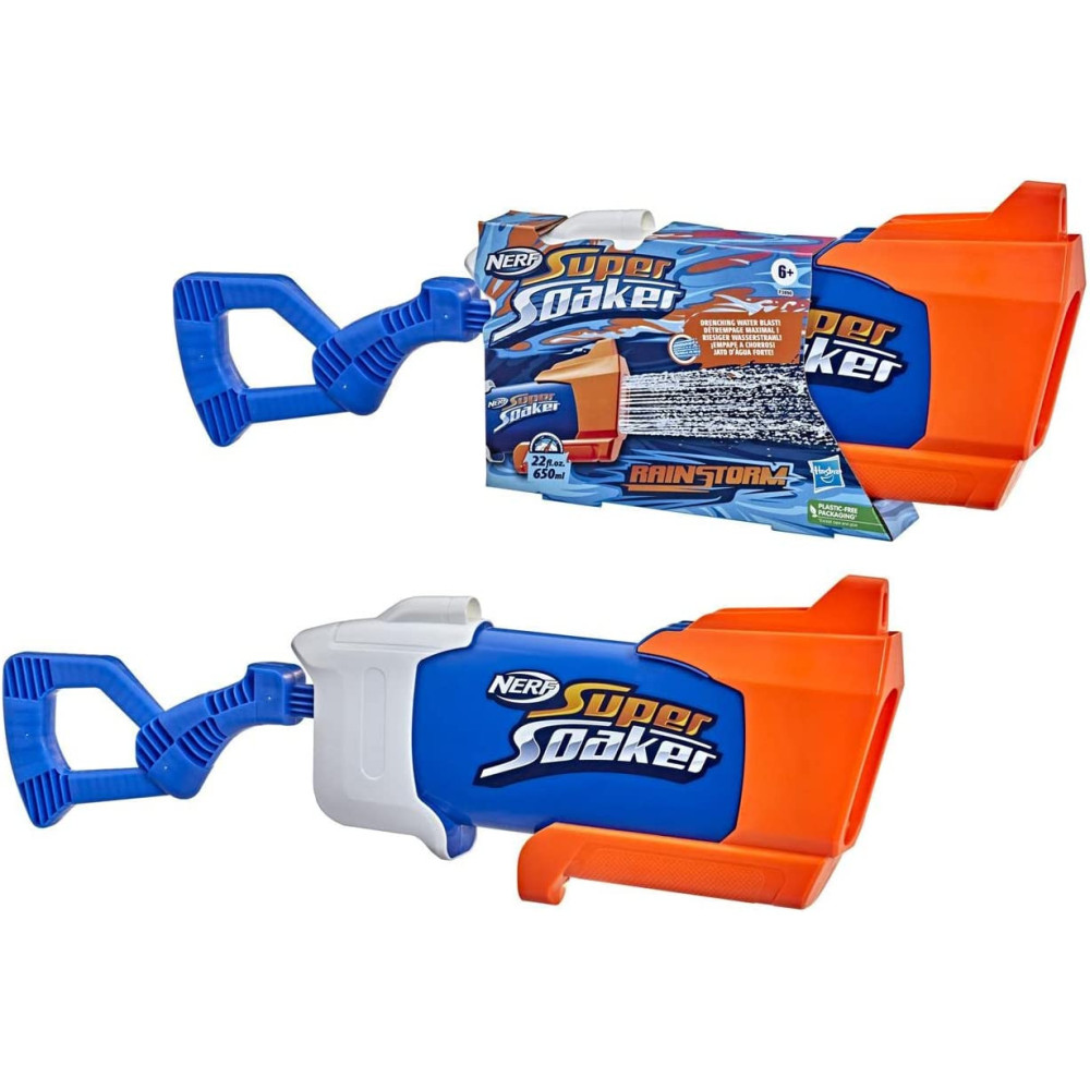 Nerf Super Soaker Rainstorm Water Blaster, Drenching Water Blast, Outdoor Water Blasting Fun For Kids Teens Adults, Multicolor, F3890