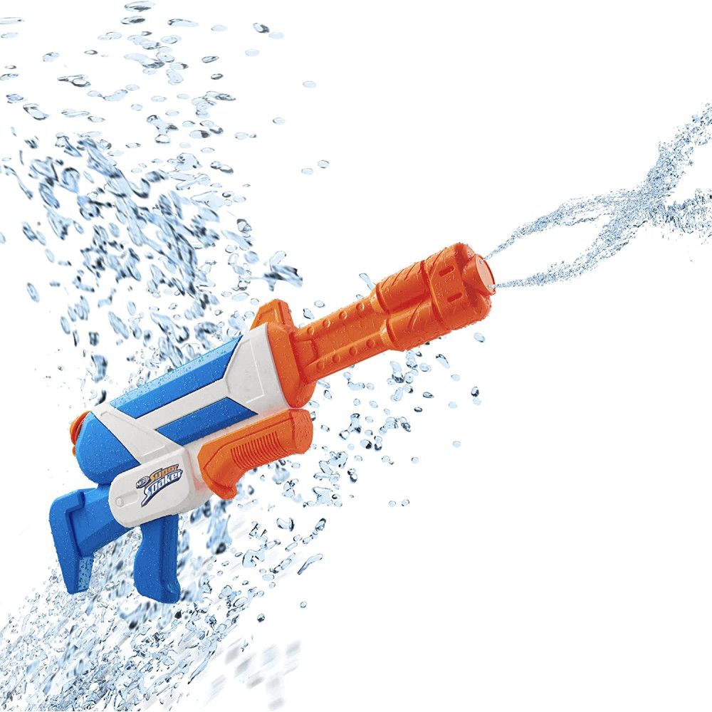 Nerf Super Soaker Twister Water Blaster, 2 Twisting Streams Of Water, Pump To Fire, Outdoor Water Blasting Fun, F3884