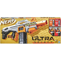 Nerf Ultra Select Fully Motorized Blaster, Fire For Distance Or Accuracy, Includes Clips And Darts, Compatible Only With Nerf Ultra Darts, Multicolour, F0958U50