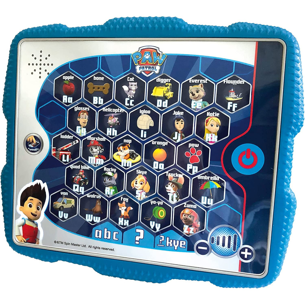 Nickelodeon Paw02 Paw Patrol Ryder'S Alphabet Tablet Toy For Kids Helps Child Development, Words And Sound Recognition, Listening Features 5 Fun Interactive Activities, 3+ Years, Light Beige