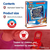 Nickelodeon Paw02 Paw Patrol Ryder'S Alphabet Tablet Toy For Kids Helps Child Development, Words And Sound Recognition, Listening Features 5 Fun Interactive Activities, 3+ Years, Light Beige