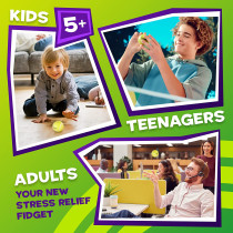 Original Zzzopa Fidget Balls: Ace Fidget Stress Ball From Fun Collection | Fidget Toys For Kids: Spin It, Bounce It, Throw It | 1/20 Collectibles | 6 Cm | Fidget Stress Ball Kids' Toys By P.M.I.