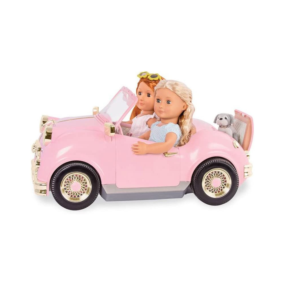 Our Generation 70.67051 In The Driver Seat Retro Cruiser Car For 18 Doll, Various