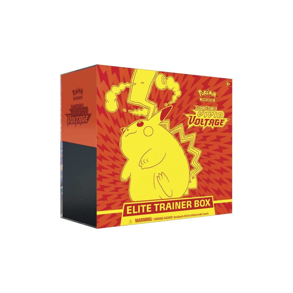 Pokemon Cards: Sword & Shield 4 Vivid Voltage Elite Pikachu - Trainer Box, Multicolor