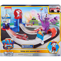 Paw Patrol, True Metal Total City Rescue Movie Track Set With Exclusive Marshall Vehicle, 1:55 Scale, Kids' Toys For Ages 3 And Up Multicolor 6061056-6063599