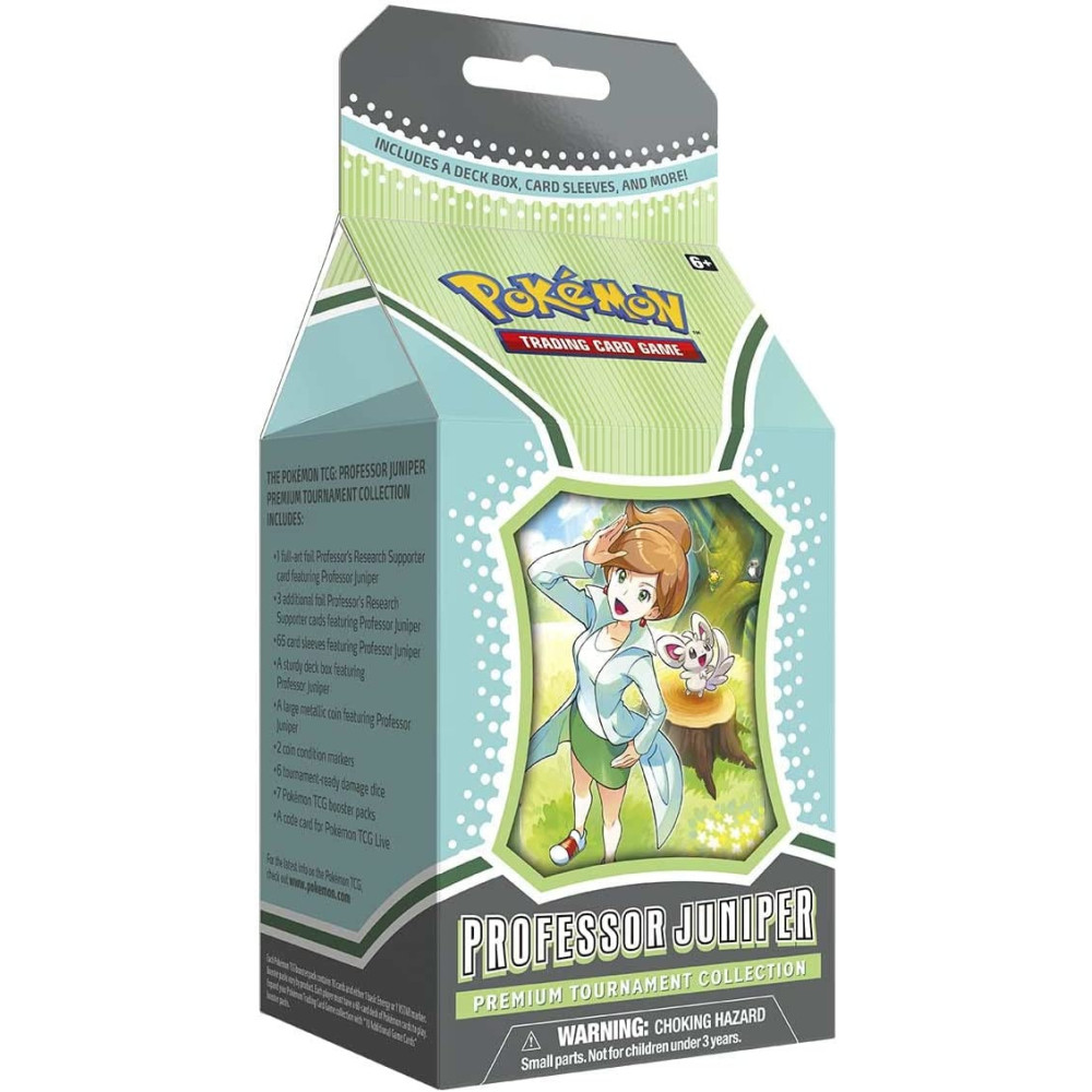 Pokemon Tcg: Professor Juniper Premium Tournament Collection (1 Full-Art Foil Card, 3 Foil Cards & 7 Boosters), 290-80899