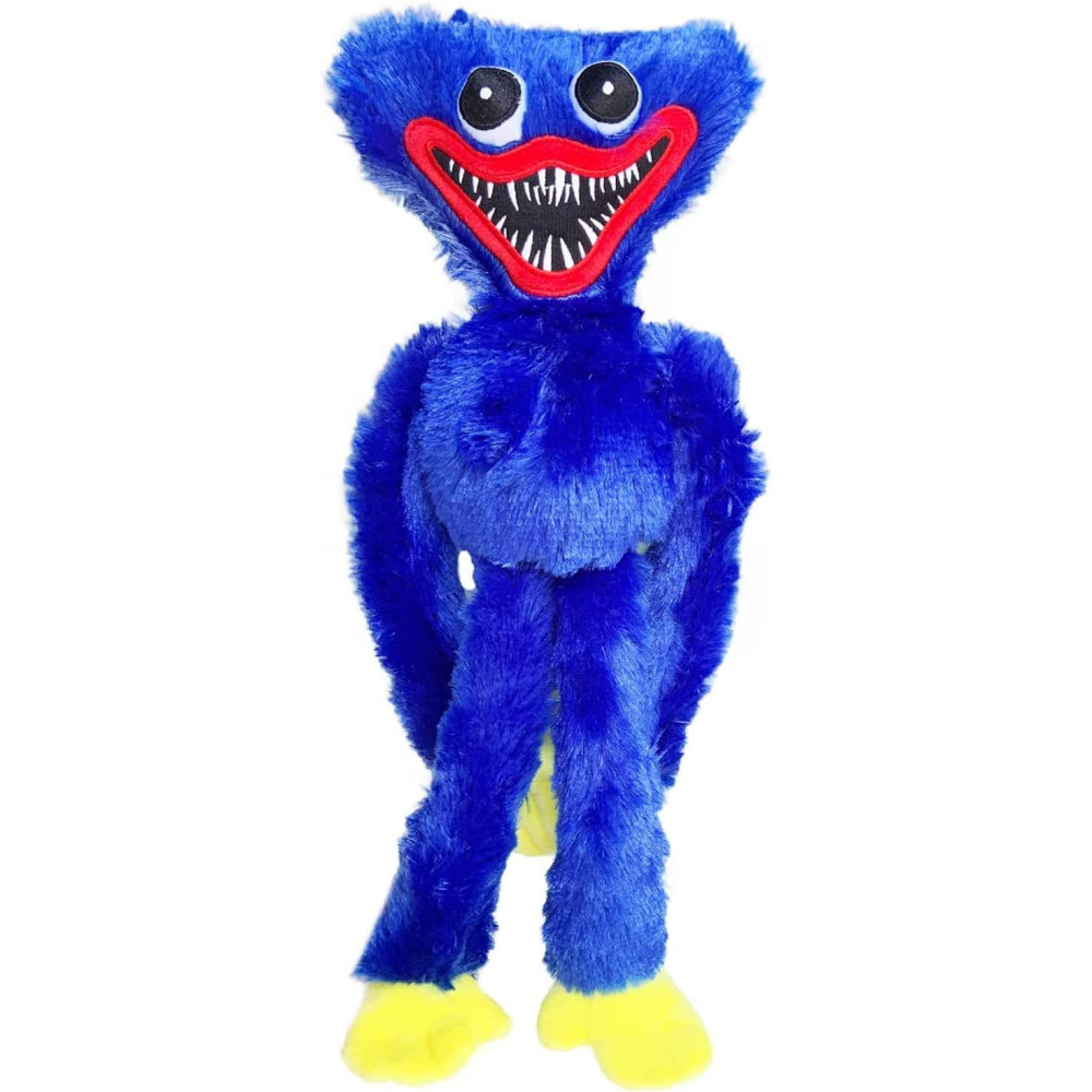 Poppy Playtime Huggy Wuggys Plush, Christmas Cartoon Plush Toy, Monster Horror Stuffed Doll Gifts For Game Fan'S 15.8 In (Blue)