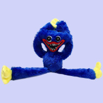 Poppy Playtime Huggy Wuggys Plush, Christmas Cartoon Plush Toy, Monster Horror Stuffed Doll Gifts For Game Fan'S 15.8 In (Blue)