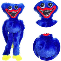 Poppy Playtime Huggy Wuggys Plush, Christmas Cartoon Plush Toy, Monster Horror Stuffed Doll Gifts For Game Fan'S 15.8 In (Blue)