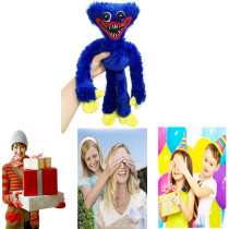 Poppy Playtime Huggy Wuggys Plush, Christmas Cartoon Plush Toy, Monster Horror Stuffed Doll Gifts For Game Fan'S 15.8 In (Blue)