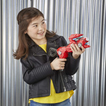 Power Rangers Beast Morphers Cheetah Beast Blaster From Power Rangers Tv Show - Power Rangers Red Ranger Roleplay Toy, Includes 3 Nerf Darts