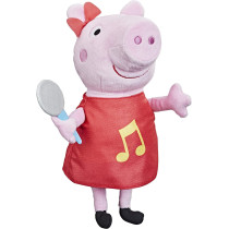 Peppa Pig Oink Along Songs Peppa Singing Plush Doll With Sparkly Red Dress And Bow, Sings 3 Songs Inspired By The Tv Series, Ages 3 And Up