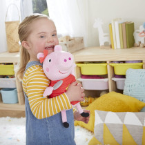 Peppa Pig Oink Along Songs Peppa Singing Plush Doll With Sparkly Red Dress And Bow, Sings 3 Songs Inspired By The Tv Series, Ages 3 And Up