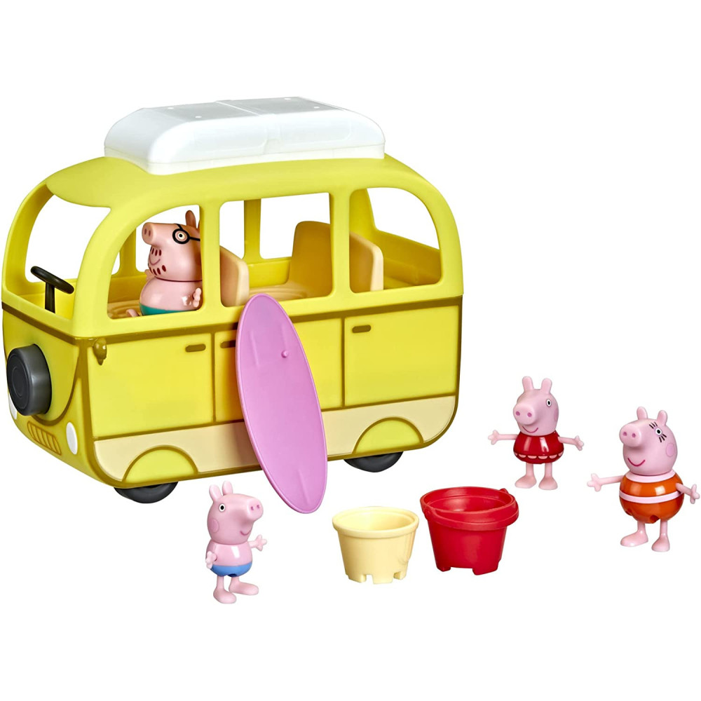 Peppa Pig Peppa'S Adventures Grandpa Pig'S Cabin Boat Vehicle Preschool Toy: 1 Figure, Removable Deck, Rolling Wheels, For Ages 3 And Up