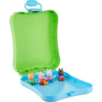 Peppa Pig Peppa'S Adventures Peppa'S Carry-Along Friends Case Toy, Includes 4 Figures And Carrying Case, Ages 3 And Up