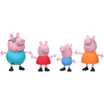 Peppa Pig Peppa'S Adventures Peppa'S Family Figure 4-Pack Toy, 4 Peppa Pig Family Figures In Iconic Outfits, Ages 3 And Up