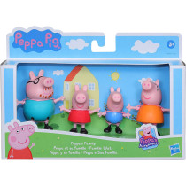 Peppa Pig Peppa'S Adventures Peppa'S Family Figure 4-Pack Toy, 4 Peppa Pig Family Figures In Iconic Outfits, Ages 3 And Up