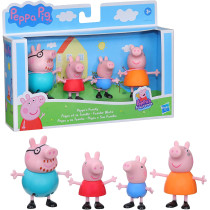 Peppa Pig Peppa'S Adventures Peppa'S Family Figure 4-Pack Toy, 4 Peppa Pig Family Figures In Iconic Outfits, Ages 3 And Up