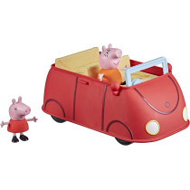 Peppa Pig Peppa'S Adventures Peppa'S Family Red Car Preschool Toy, Speech And Sound Effects, Includes 2 Figures, For Ages 3 And Up