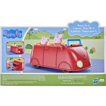 Peppa Pig Peppa'S Adventures Peppa'S Family Red Car Preschool Toy, Speech And Sound Effects, Includes 2 Figures, For Ages 3 And Up