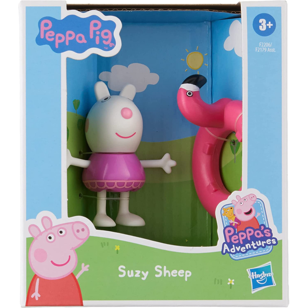 Peppa Pig Peppa'S Adventures Peppa'S Fun Friends Preschool Toy, Suzy Sheep Figure, Ages 3 And Up