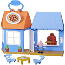 Peppa Pig Peppa'S Adventures Peppa'S Pizza Place Carry-And-Play Playset, Preschool Toy, Includes 1 Figure And 4 Accessories, Ages 3 And Up