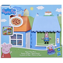 Peppa Pig Peppa'S Adventures Peppa'S Pizza Place Carry-And-Play Playset, Preschool Toy, Includes 1 Figure And 4 Accessories, Ages 3 And Up