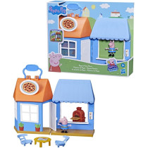 Peppa Pig Peppa'S Adventures Peppa'S Pizza Place Carry-And-Play Playset, Preschool Toy, Includes 1 Figure And 4 Accessories, Ages 3 And Up