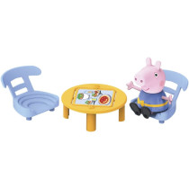 Peppa Pig Peppa'S Adventures Peppa'S Pizza Place Carry-And-Play Playset, Preschool Toy, Includes 1 Figure And 4 Accessories, Ages 3 And Up