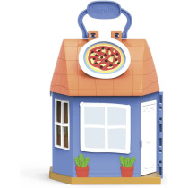 Peppa Pig Peppa'S Adventures Peppa'S Pizza Place Carry-And-Play Playset, Preschool Toy, Includes 1 Figure And 4 Accessories, Ages 3 And Up