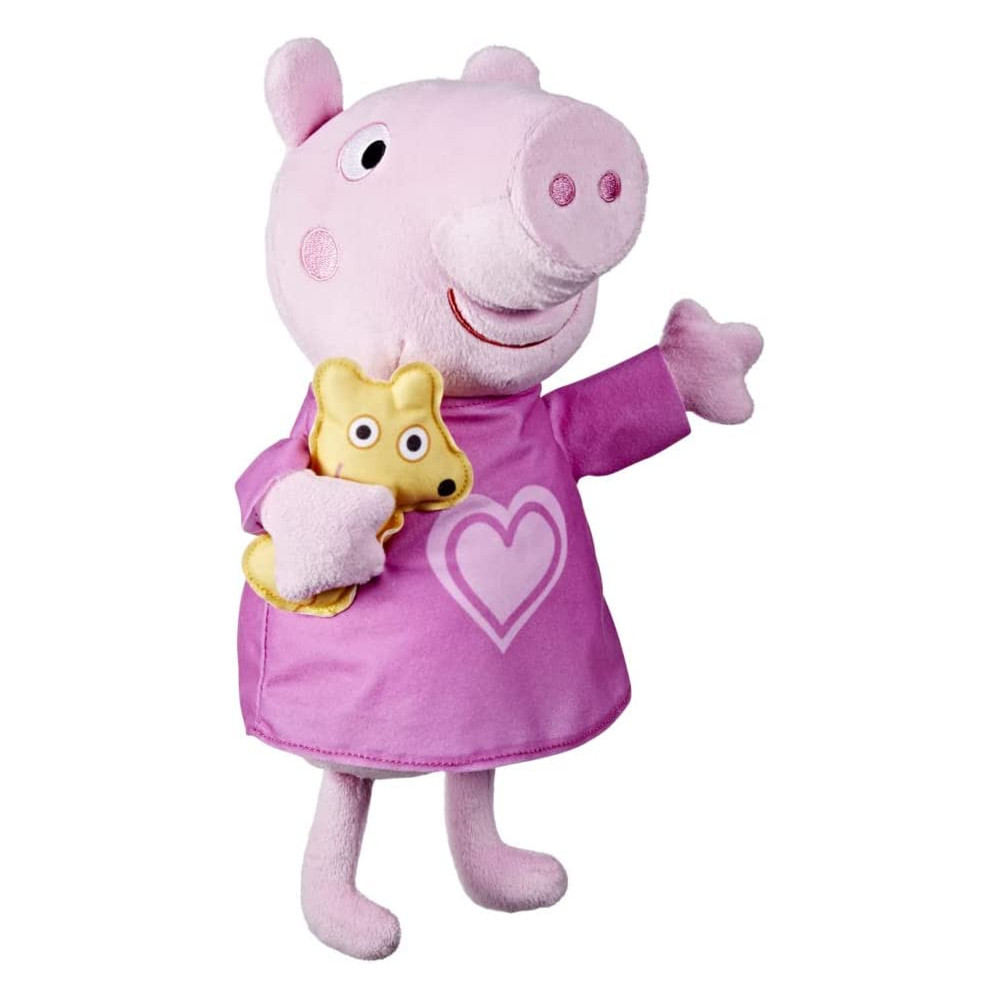 Peppa Pig Peppa'S Bedtime Lullabies Singing Plush Doll With Teddy Bear Accessory, 11 Inches High, 3 Songs, 3 Phrases, Ages 3 And Up