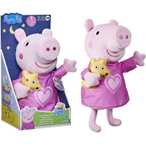 Peppa Pig Peppa'S Bedtime Lullabies Singing Plush Doll With Teddy Bear Accessory, 11 Inches High, 3 Songs, 3 Phrases, Ages 3 And Up