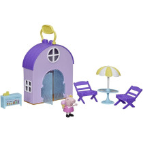 Peppa Pig Peppa'S Club Peppa'S Ice Cream Shop Preschool Playset Toy, Includes 1 Figure, 4 Accessories, Carry Handle, For Ages 3 And Up