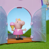 Peppa Pig Peppa'S Club Peppa'S Ice Cream Shop Preschool Playset Toy, Includes 1 Figure, 4 Accessories, Carry Handle, For Ages 3 And Up